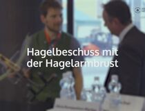 Video: Hagelbeschuss auf Aussenwärmedämmung mit Thomas Bucheli und Hans Starl an der Swissbau 2018
