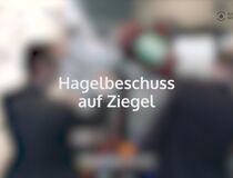 Video: Hagelwiderstand von Ziegeln im Test mit der Hagelkanone an der Swissbau 2018