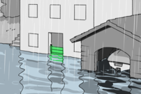 Dammbalken als mobile Schutzmassnahmen bei Überschwemmungsgefahr vom See