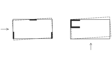 Asymmetrische Aussteifungen sind eine häufige Einsturzursache von Gebäuden bei Erdbeben.