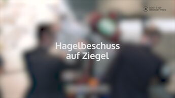 Video: Hagelwiderstand von Ziegeln im Test mit der Hagelkanone an der Swissbau 2018 Video: Hagelwiderstand von Ziegeln im Test mit der Hagelkanone an der Swissbau 2018