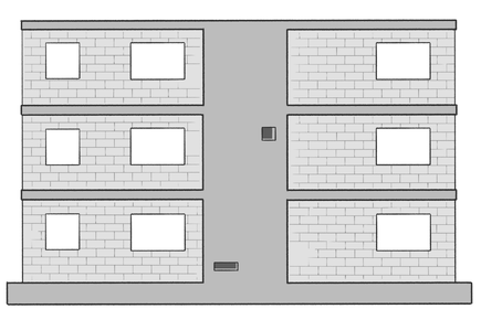 Gefährdungsbild Erdbeben: Keine Aussparungen und Öffnungen in Erdbebenwänden ohne Absprache mit dem Bauingenieur.